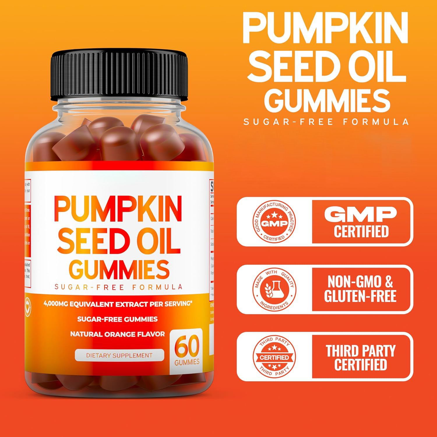  Pumpkin Seed Oil Gummies