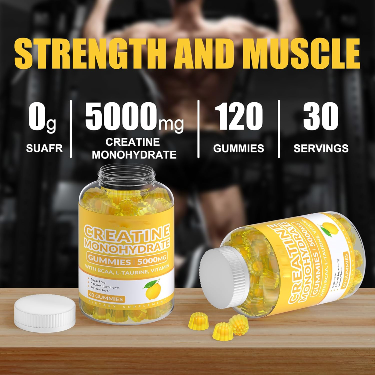  Creatine Monohydrate Gummies