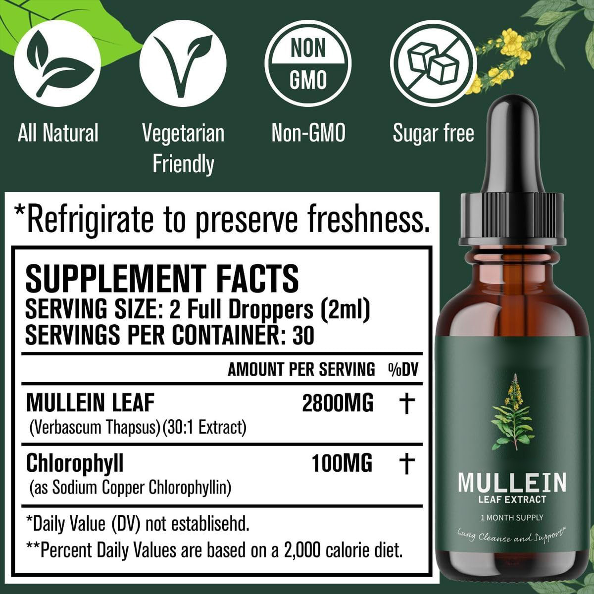 Mullein Leaf Extract Tincture 