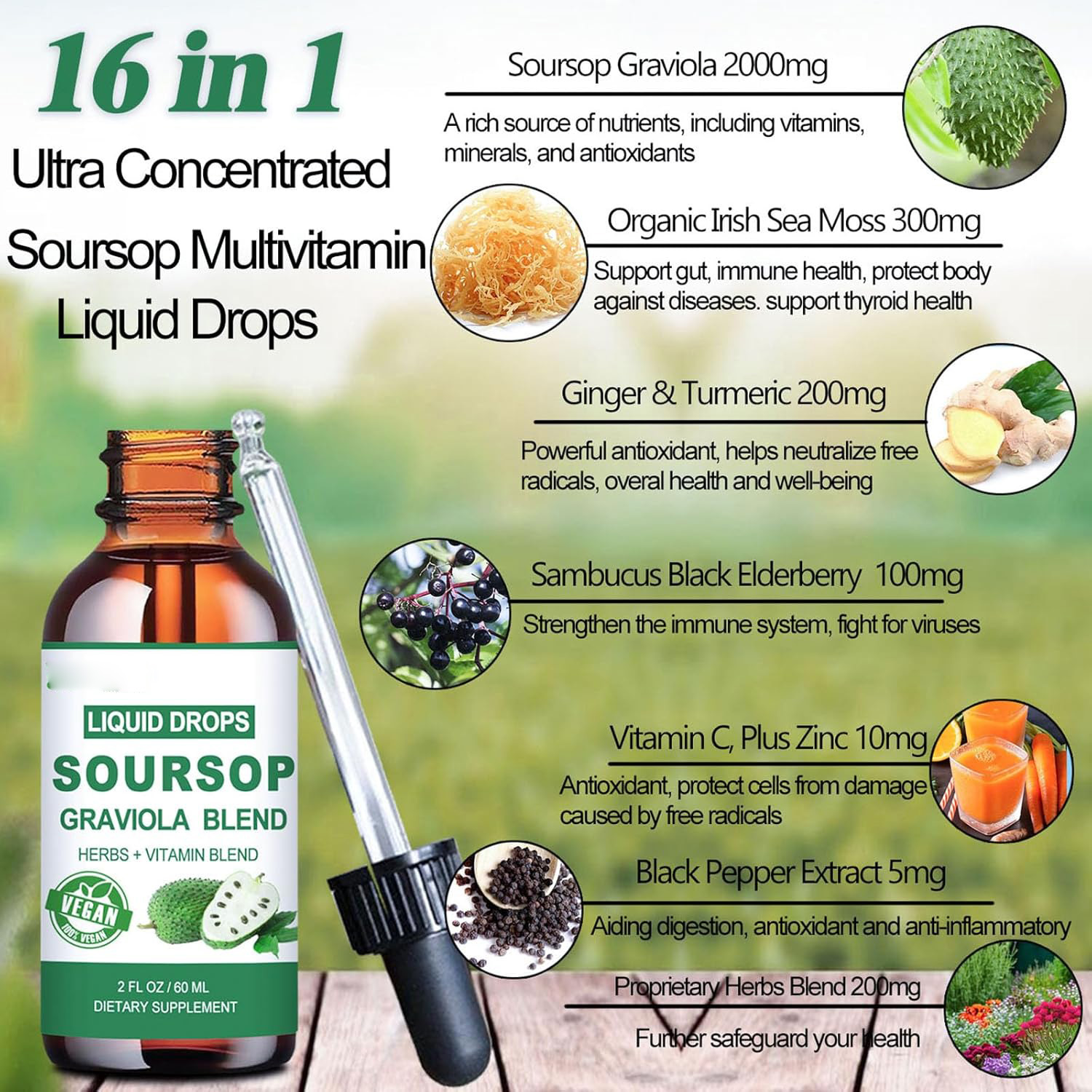 Soursop Graviola Liquid Drops
