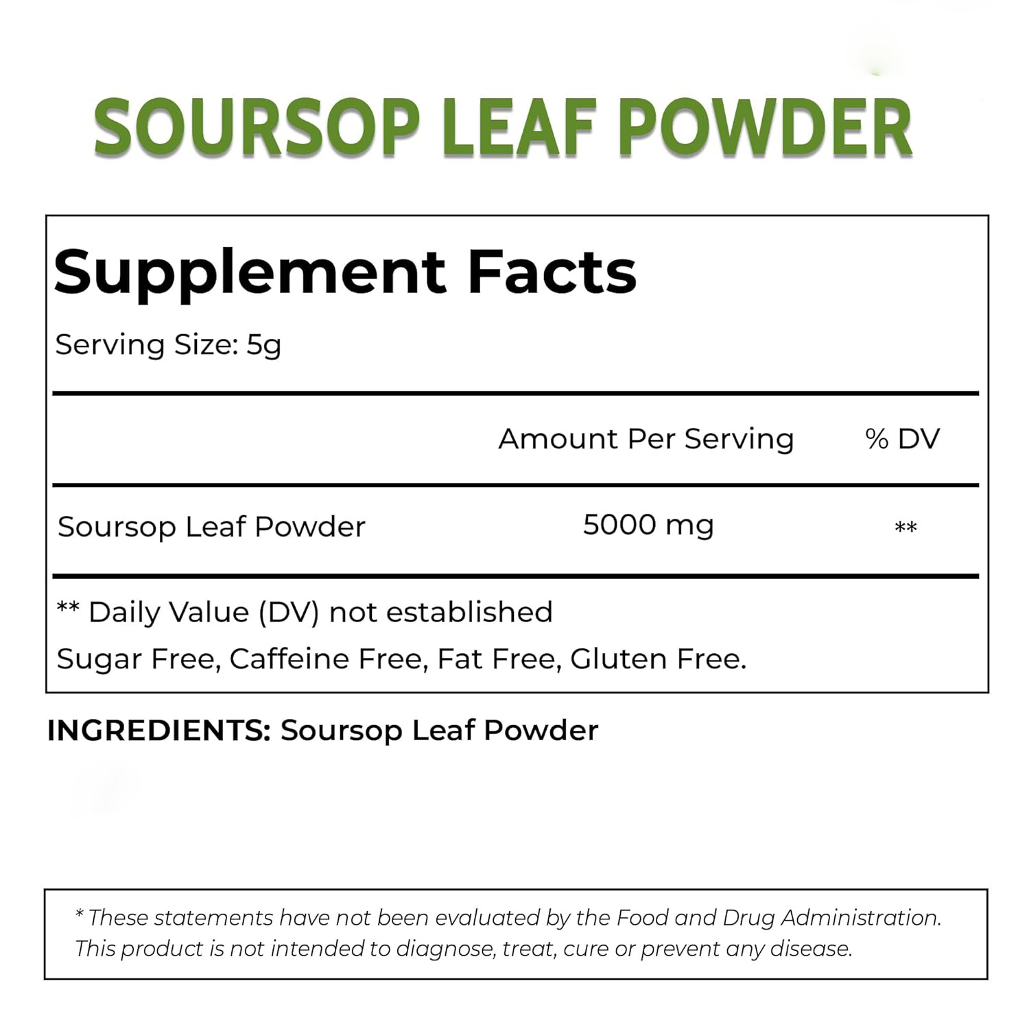 Soursop Leaf Powder