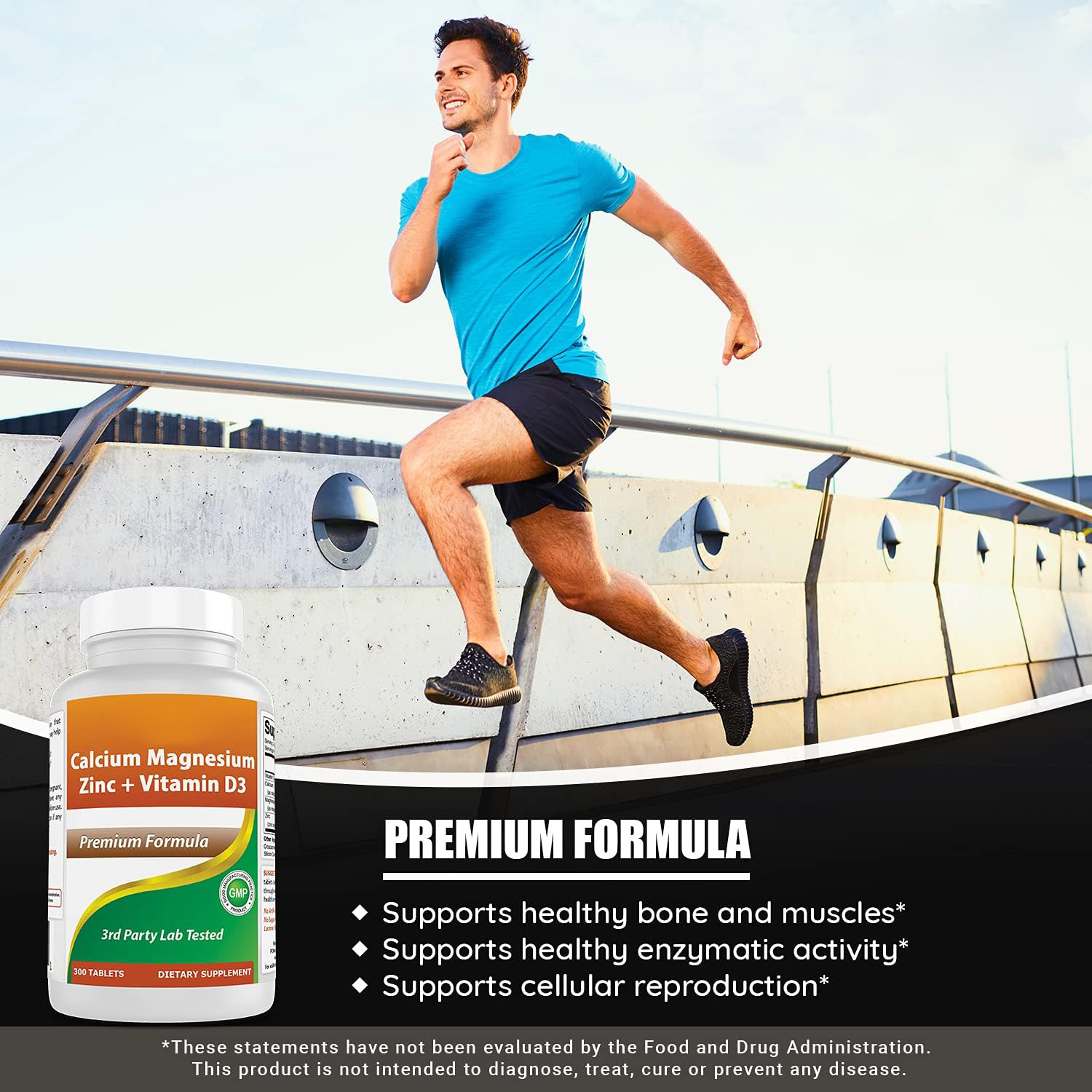  Calcium Magnesium Zinc with Vitamin D3 Tablets