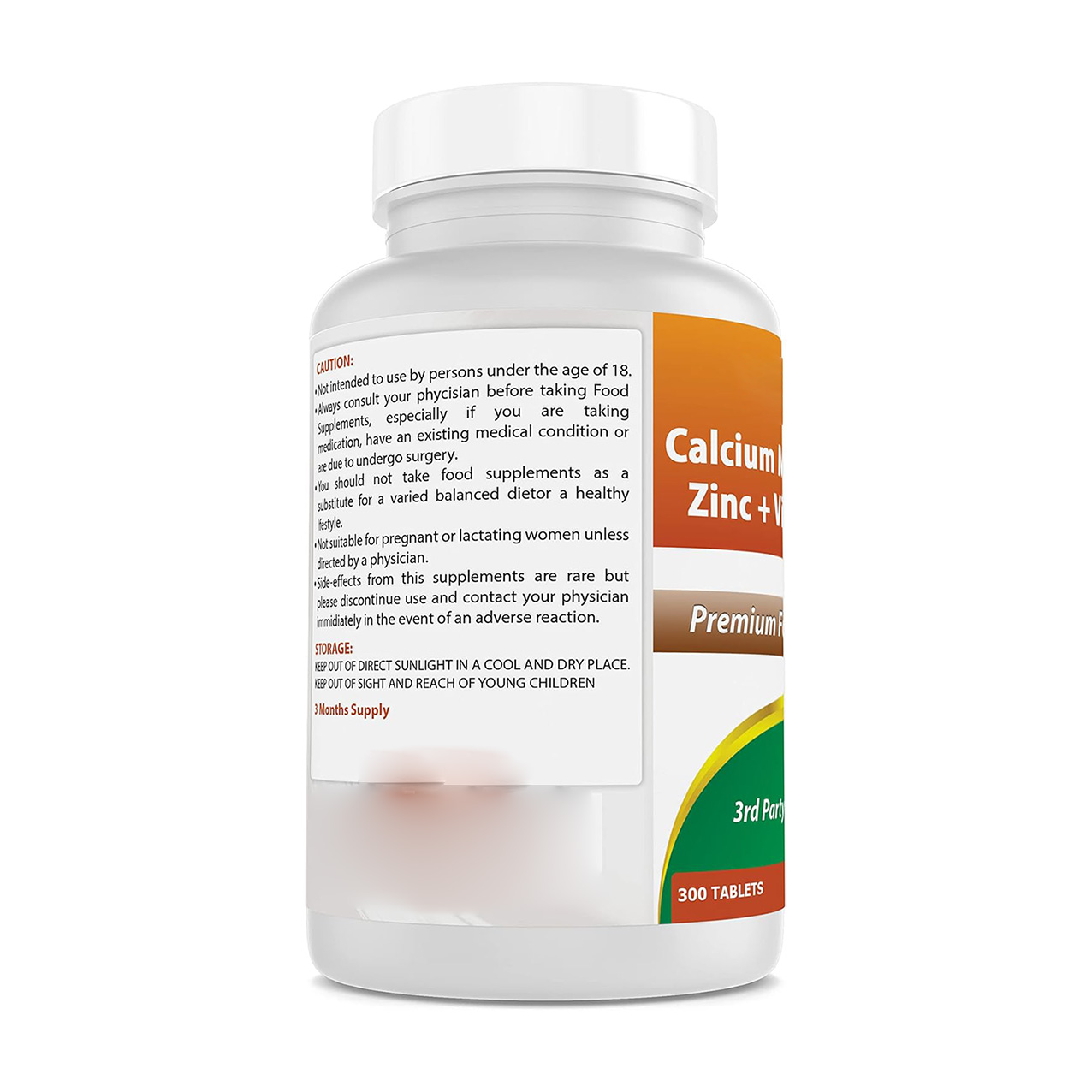  Calcium Magnesium Zinc with Vitamin D3 Tablets