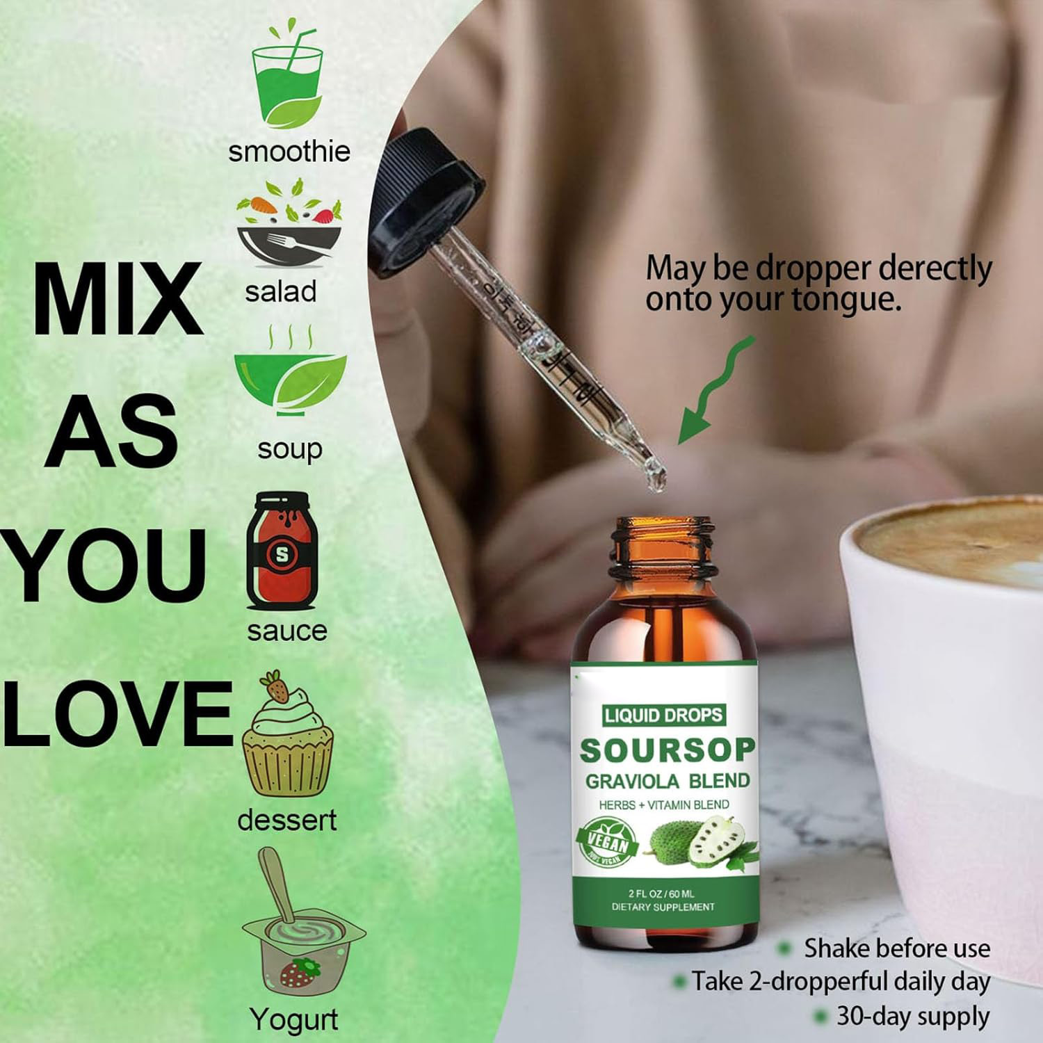 Soursop Graviola Liquid Drops