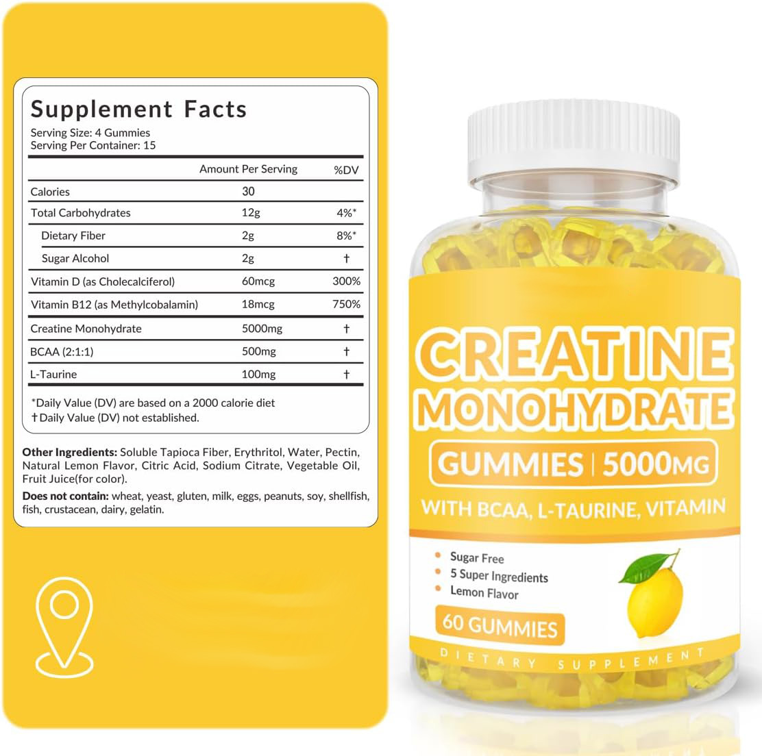  Creatine Monohydrate Gummies