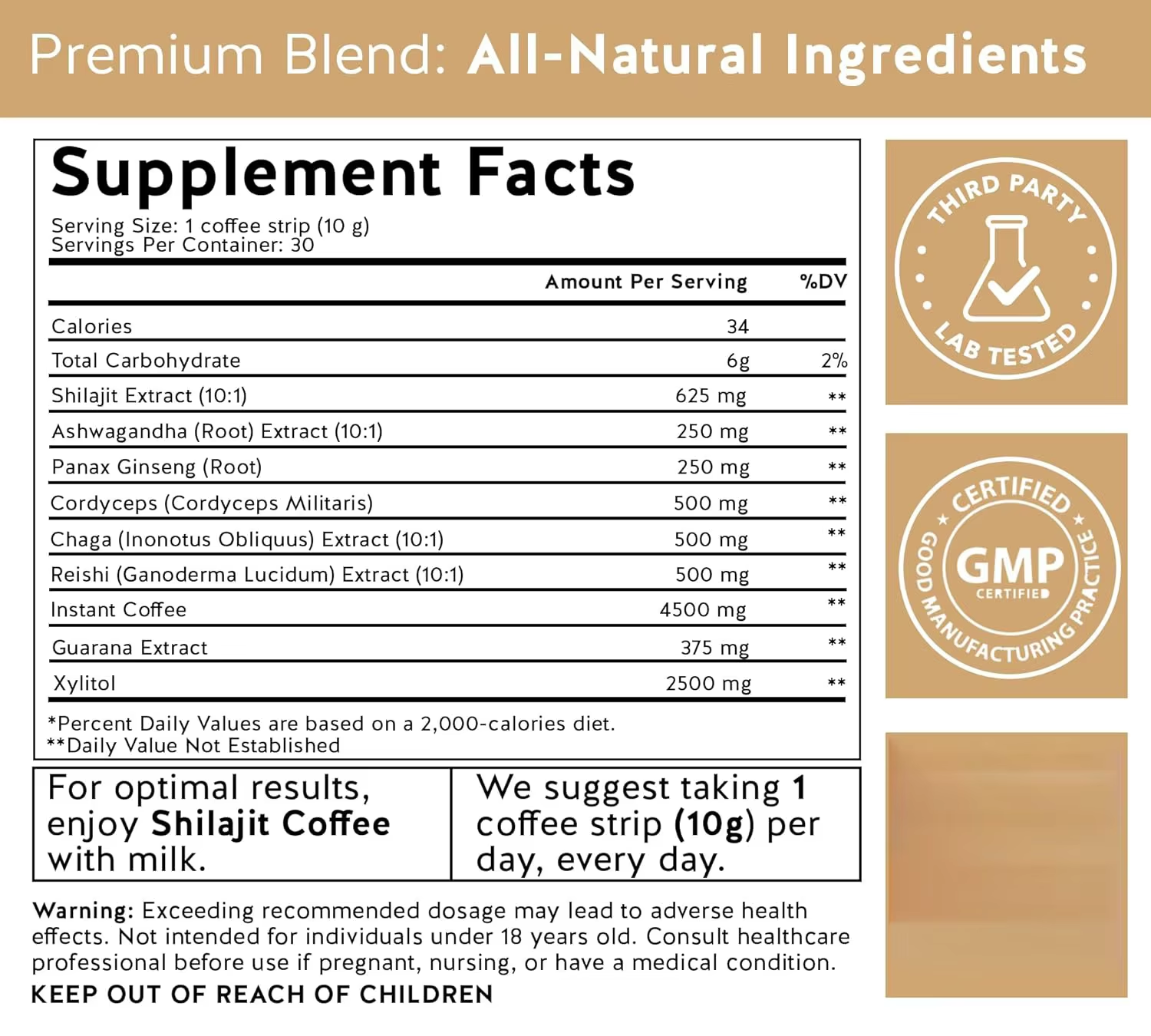 Shilajit Coffee Powder
